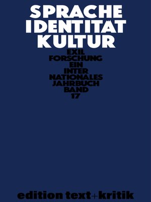 cover image of Sprache–Identität–Kultur